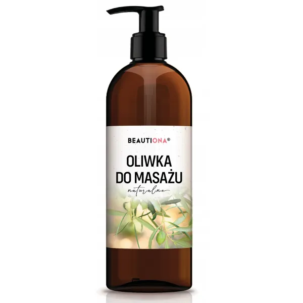 Beautiona Massage Body Oil Oliwka Do Masażu Naturalna 500 ml