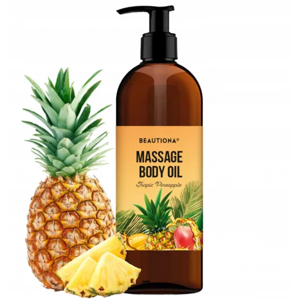 Beautiona Massage Body Oil Oliwka Do Masażu Tropical Pineapple 500 ml