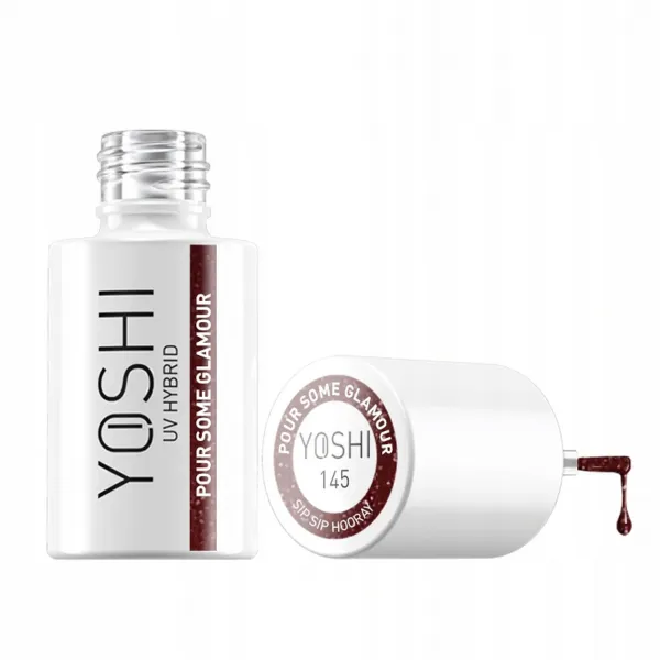 Yoshi Lakier Hybrydowy Flash Sip Sip Hooray 145 Pour Some Glamour 6 ml