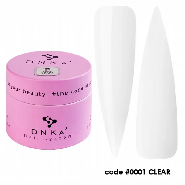 Dnka' Jelly Gel Żel Galaretkowy Code #0001 Clear 15 ml