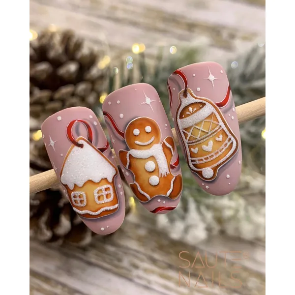 SAUTE NAILS Żel do zdobień paznokci ARTISTIC No 04 Czerwony RED 5g
