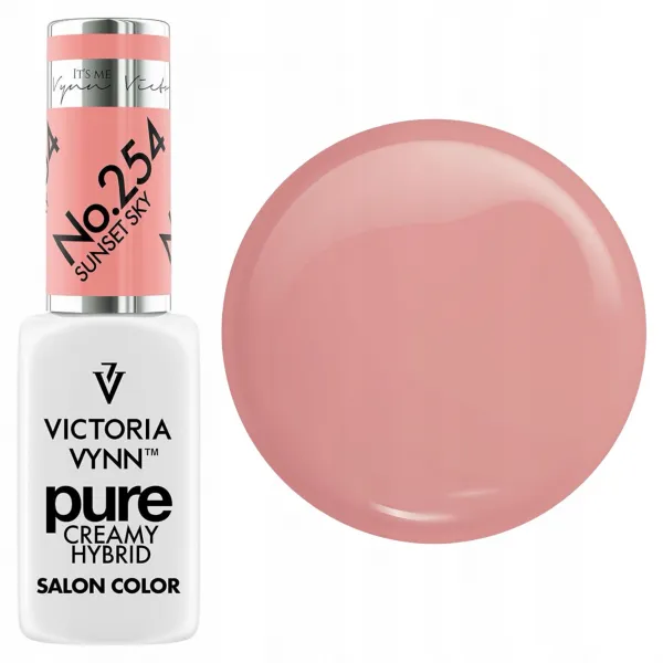Victoria Vynn PURE CREAMY HYBRID 254 Sunset Sky Lakier hybrydowy 8 ml