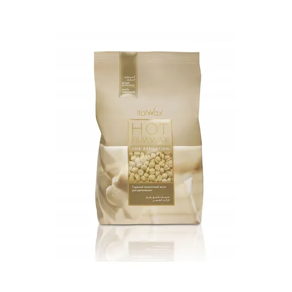 ITALWAX wosk do depilacji 1kg twardy dropsy w granulkach WHITE CHOCOLATE