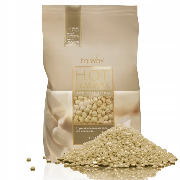 ITALWAX wosk do depilacji 1kg twardy dropsy w granulkach WHITE CHOCOLATE