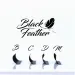 jolash Rzęsy Black Feather - skręt M 0,05 - Mix