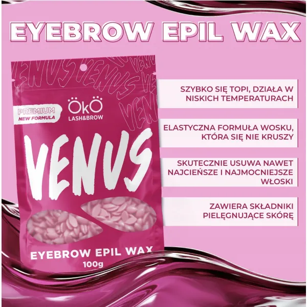 Wosk do depilacji OkO brwi Venus 100 g