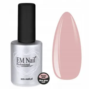 EmNail Fiber Glass Base Baza Luxury Pink 15 ml