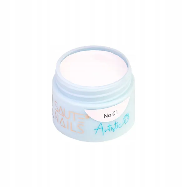 Saute Nails Artistic No 01 5 g żel do zdobień biały