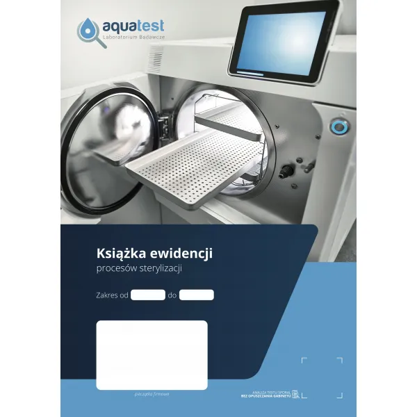 Książka ewidencji procesów sterylizacji aqua test