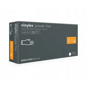 Rękawiczki jednorazowe winylowe Mercator Medical r. XS 100 szt.