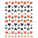 Naklejki Samoprzylepne Cienkie Serce Orange Z-D4214