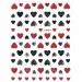 Naklejki Cienkie Samoprzylepne Serce Dark Red Z-D4214