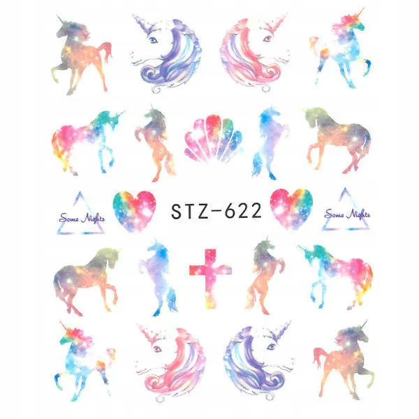 Naklejki Do Paznokci Wodne Unicorn STZ-622