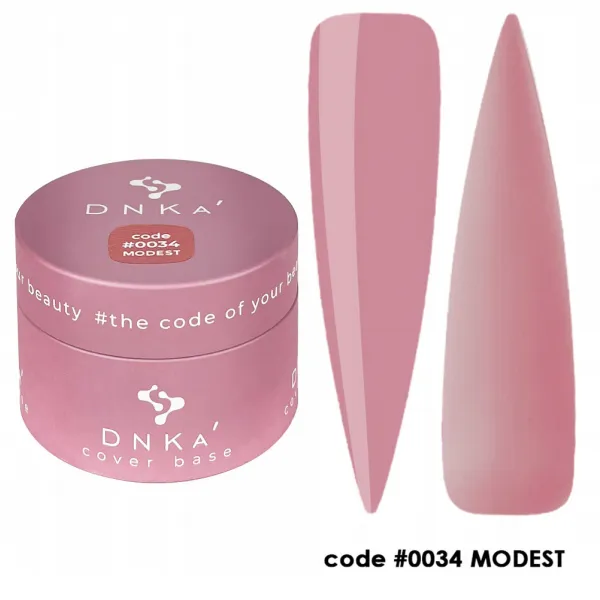 Dnka' Rubber Cover Base Baza Code #0034 Modest 30 ml