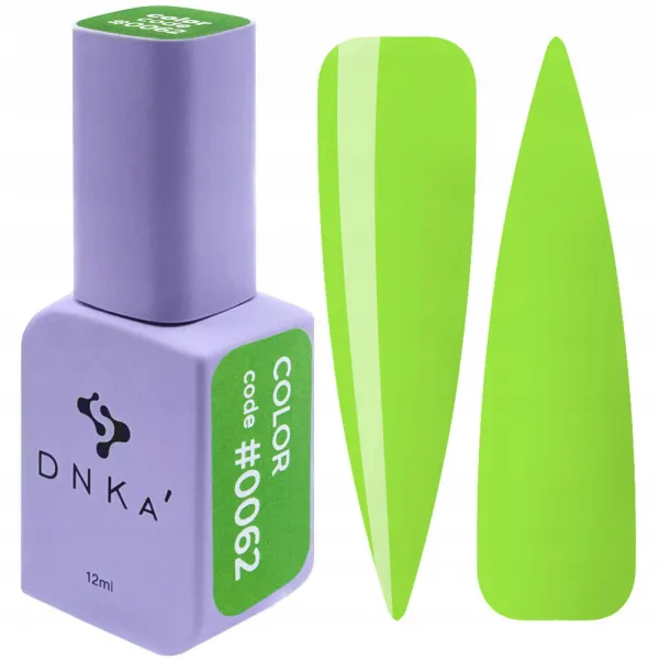 Lakier hybrydowy DNKa 0062 jasnozielony 12 ml