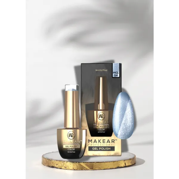 Makear Lakier Hybrydowy Cat Eye MCL04 Furrz Blue 8 ml