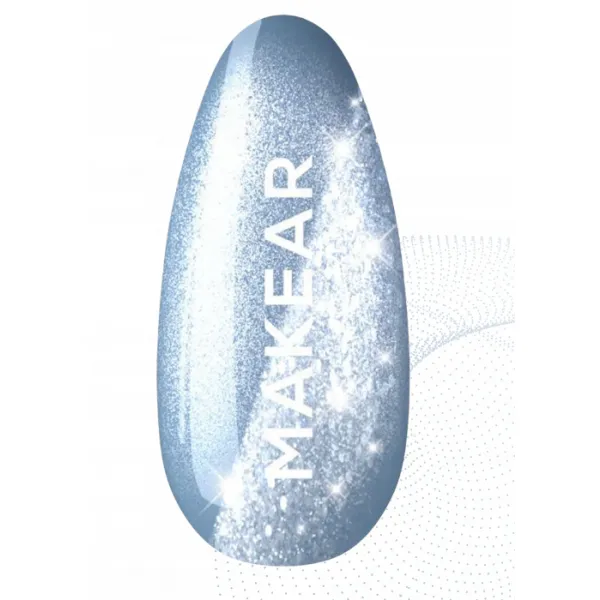 Makear Lakier Hybrydowy Cat Eye MCL04 Furrz Blue 8 ml
