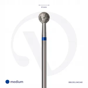 Divna Frez Diamentowy Do Skórek Kulka Niebieski 4 mm