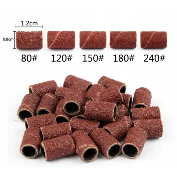 Nakładki Na Mandrel Brązowe 120 grit 100 szt
