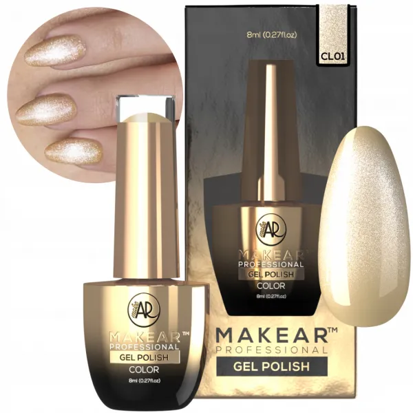 Makear Lakier Hybrydowy Cat Eye Dubaj Sands CL01 8 ml