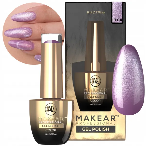 Makear Lakier Hybrydowy Cat Eye Paris Midnight CL04 8 ml