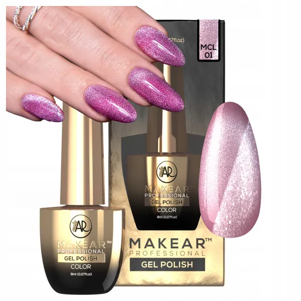 Makear Lakier Hybrydowy Cat Eye Toe Beans MCL01 8 ml