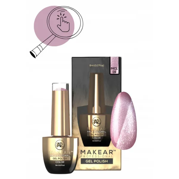 Makear Lakier Hybrydowy Cat Eye Toe Beans MCL01 8 ml