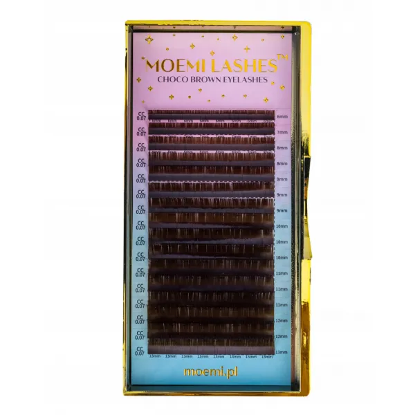Moemi Rzęsy Do Przedłużania Choco Brown C 0.10 mix