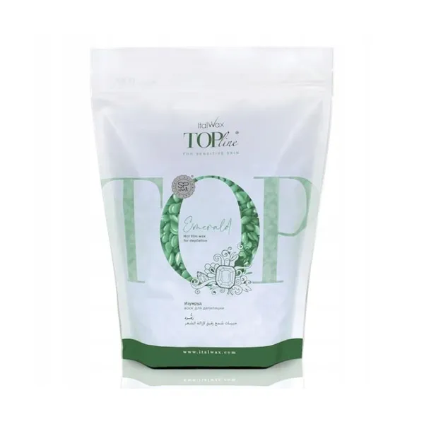 ItalWax Wosk do depilacji twardy w granulkach dropsy TOP LINE EMERALD 750g