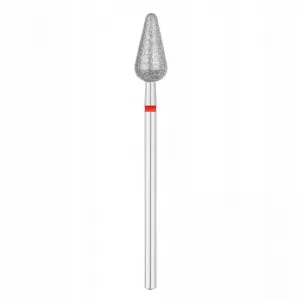 Exo Frez Diamentowa Kropla Zaokrąglona Czerwona 6 mm