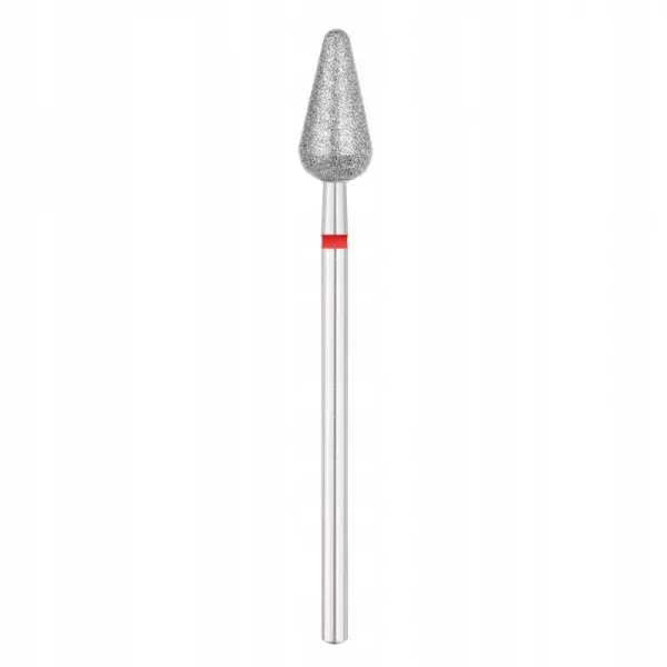 Exo Frez Diamentowa Kropla Zaokrąglona Czerwona 6 mm