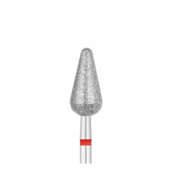 Exo Frez Diamentowa Kropla Zaokrąglona Czerwona 6 mm