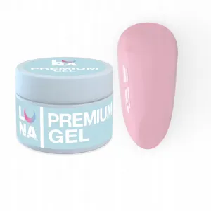 Luna moon Premium gel 15, 15 ml żel budujący mleczny