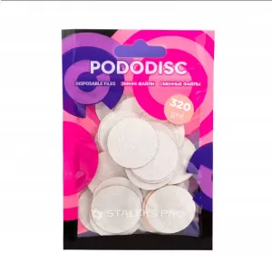 Staleks Pododisc Białe Nakładki L 320 grit 50 szt