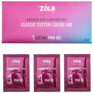 Żel do laminacji rzęs i brwi ZOLA Color Lab 01 Lifting Pink Gel 3ml