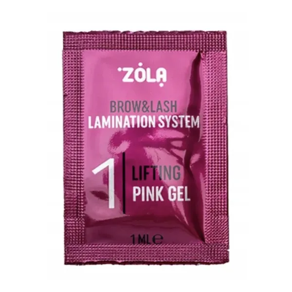 Żel do laminacji rzęs i brwi ZOLA Color Lab 01 Lifting Pink Gel 3ml