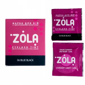 Farbka do brwi ZOLA 06 Blue Black + oksydant