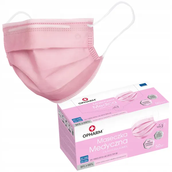 Maseczki chirurgiczne Opharm typ IIR 50 szt.
