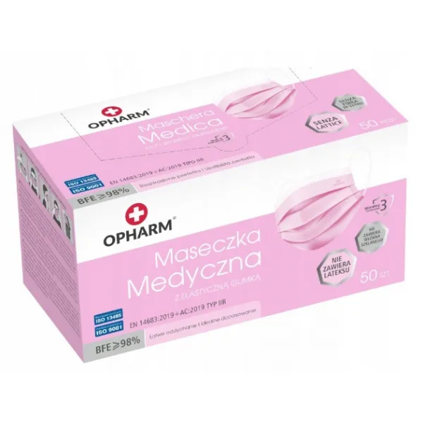Maseczki chirurgiczne Opharm typ IIR 50 szt.