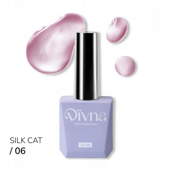 Divna Lakier Hybrydowy Silk Cat Eye 06 13 ml