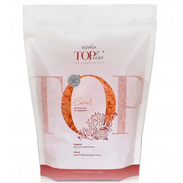 Wosk do depilacji w dropsach ItalWax coral 1000 g
