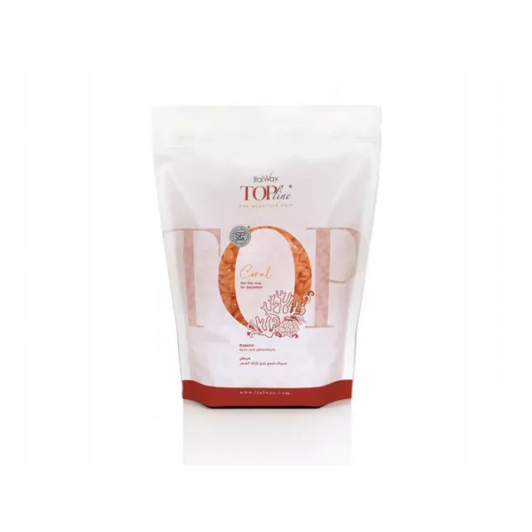 Wosk do depilacji w dropsach ItalWax coral 1000 g