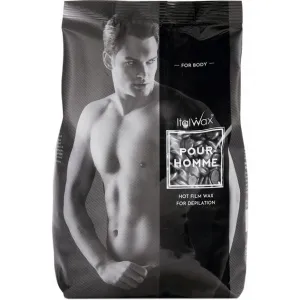 ItalWax Pour Homme Black Film Wax- wosk twardy granulki do depilacji 1kg