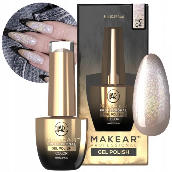 Makear Lakier Hybrydowy Cat Eye Holo HC04 8 ml