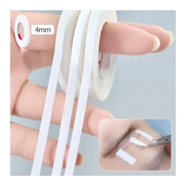 Taśma perforowana NICHIBAN rzęs 4mm x 9 m biała cieńka