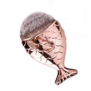PĘDZEL RYBKA DO ODPYLANIA PYŁU PAZNOKCI MAKIJAŻU ROSE GOLD