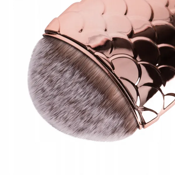 PĘDZEL RYBKA DO ODPYLANIA PYŁU PAZNOKCI MAKIJAŻU ROSE GOLD