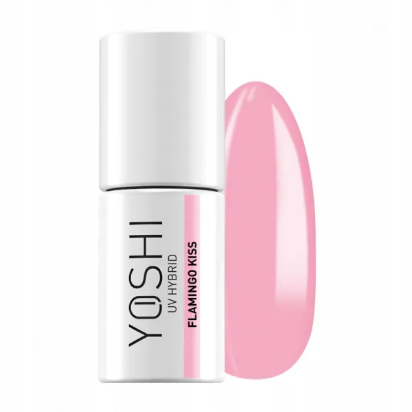 YOSHI #827 Lakier Hybrydowy UV LED do paznokci pastelowy FLAMINGO KISS 6ml