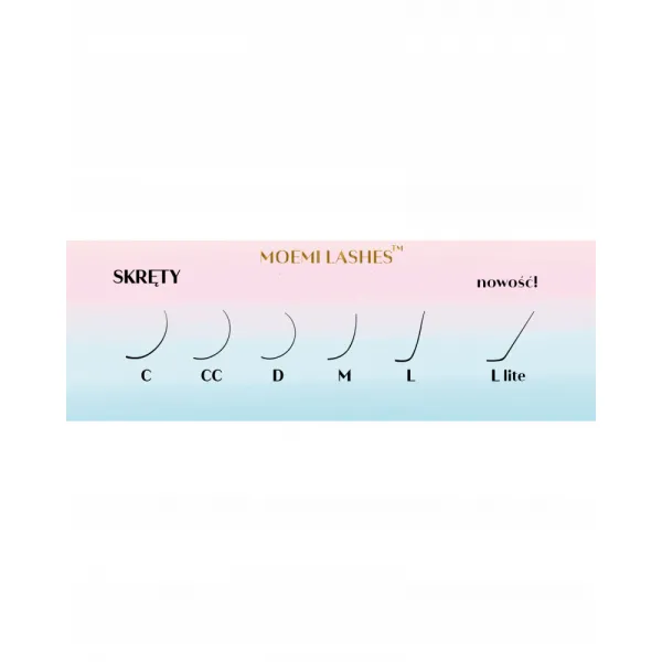 Rzęsy Moemi Lashes czarne CC 0.05 6 mm