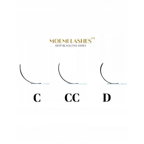 Rzęsy Moemi Lashes czarne CC 0.05 6 mm